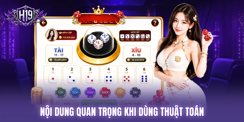 Nội dung quan trọng khi dùng thuật toán Nội dung quan trọng khi dùng thuật toán